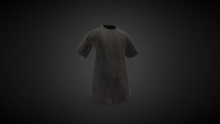 Black T-Shirt 3D Model