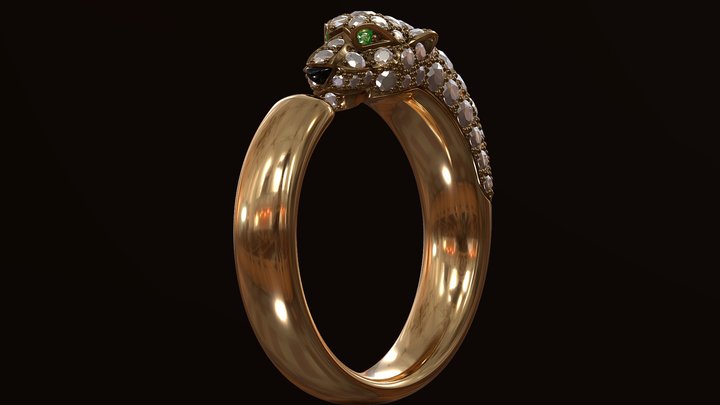 Metaretail: Anillo Panthère – Modello 3D gratuito STL