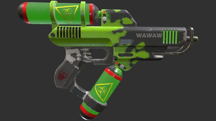 Toxic Gun 3D Model