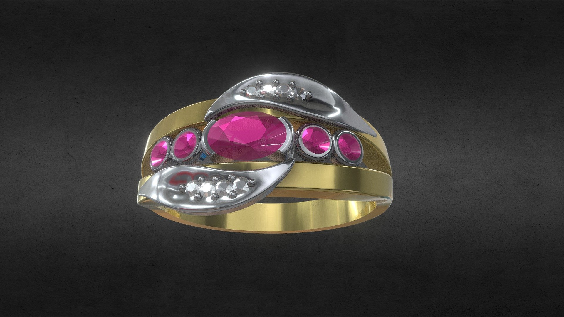 SPLIT BAND RING - 3D model by Williams Jewellers - New Zealand ...