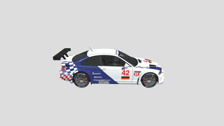 2001__bmw_m3_gtr_e46_special_thanks_for_1_3k 3D Model
