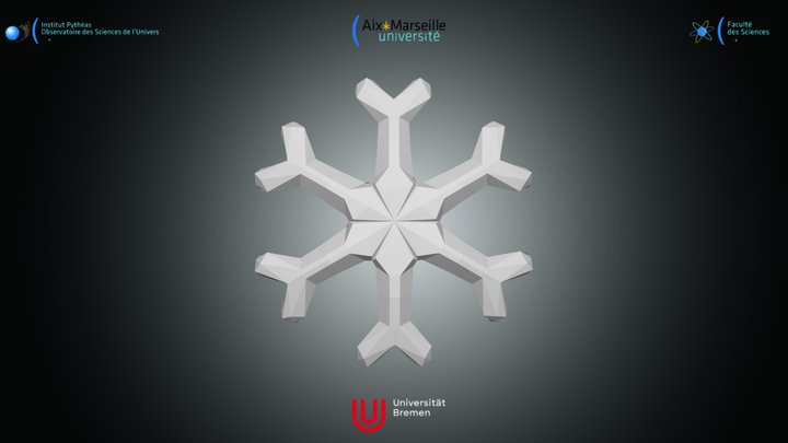 Nannofossile - Discoaster variabilis – Modello 3D gratuito STL