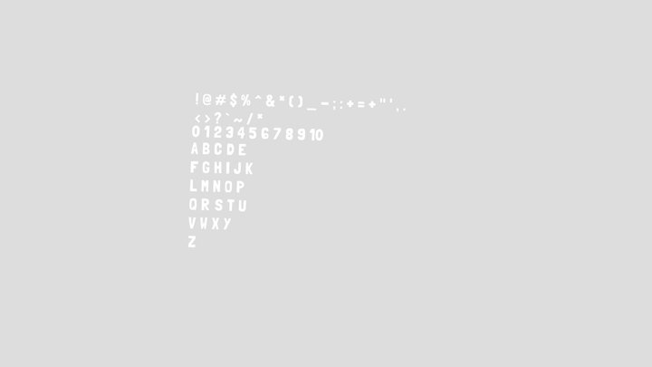 Yeeps Hide And Seek Font – Kostenloses 3D-Modell STL