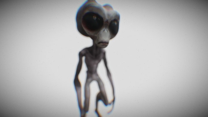 Alien Walk 3D Model