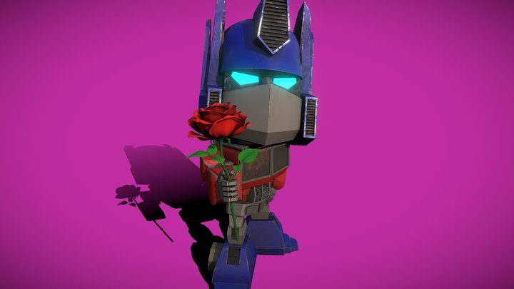 Optimus Prime: A Rose for Peace 3D Model