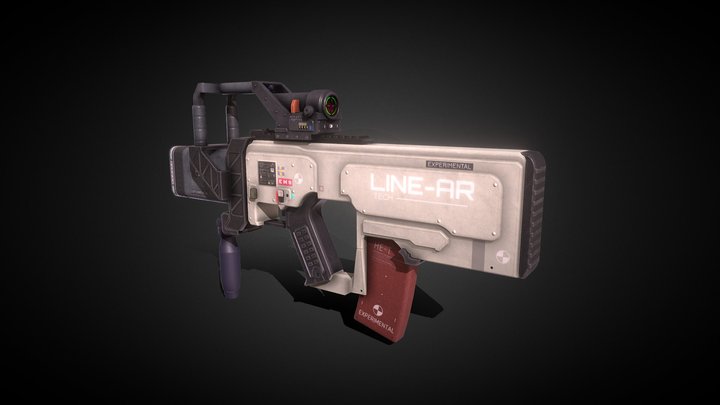 Sci-fi Gun 3D Model