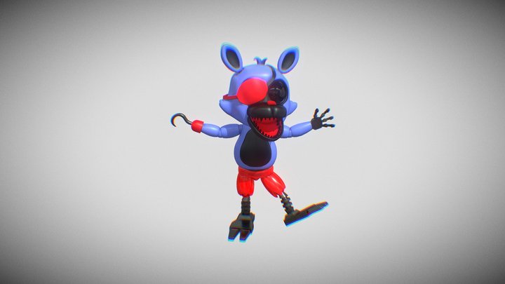 Adventure_Foxy_FNAF_WORLD (1) 3D Model