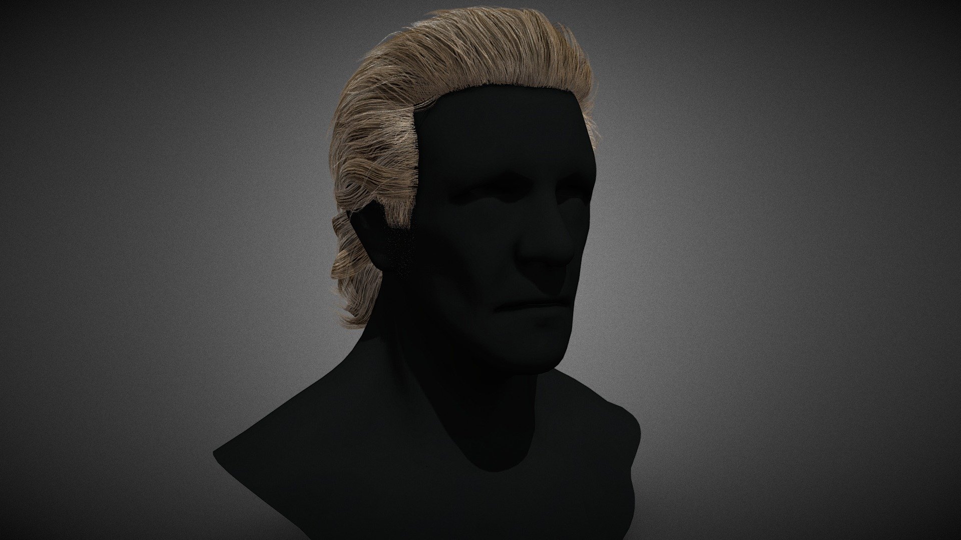 Male Hair Cards Style 1 - Medium Hair - Buy Royalty Free 3D model by CG ...