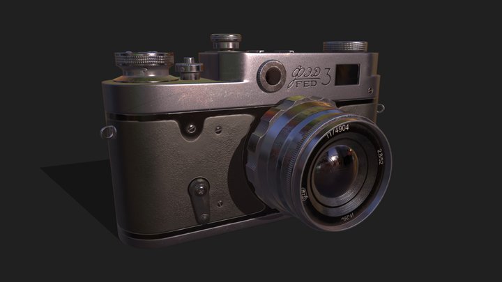 Retro Camera 3D Model