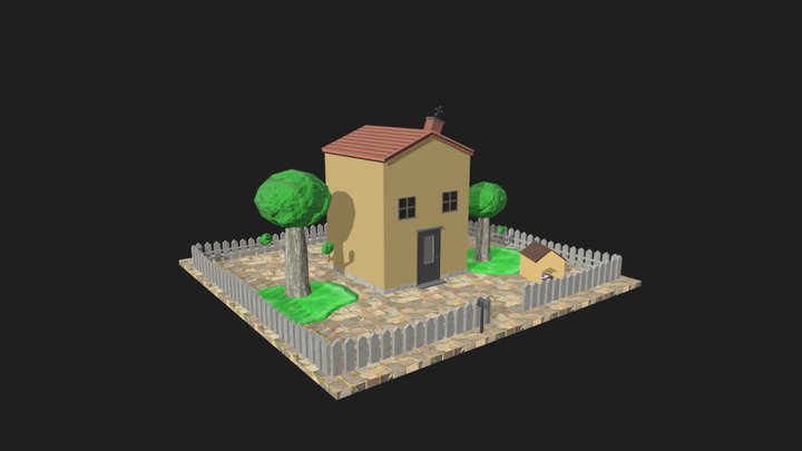 Garden House 3D Model