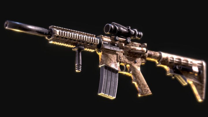 M4A1 3D Model