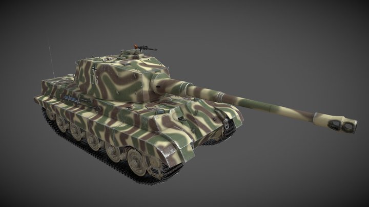 Tiger II H (Königstiger) 3D Model