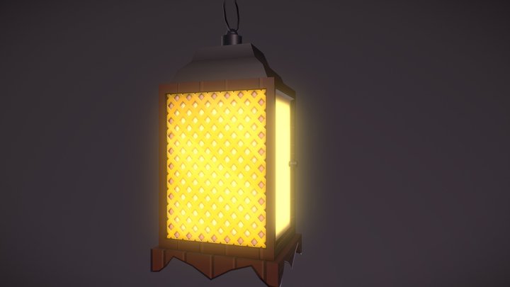 Japanese Lantern 3D Model