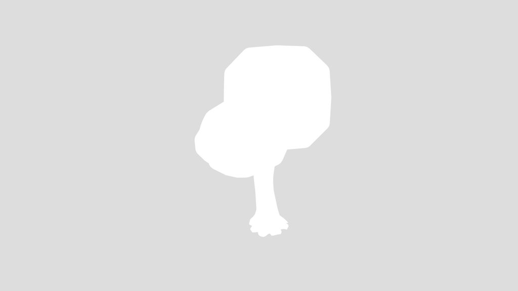 Stylized Broad Tree 3d Model