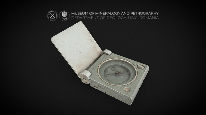Freiberger Geologist's Compass (without mirror) 3D Model
