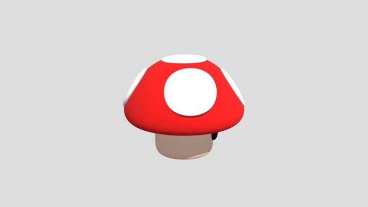 Mario Mushroom - Mario Maker .Wonder Assets 3D Model