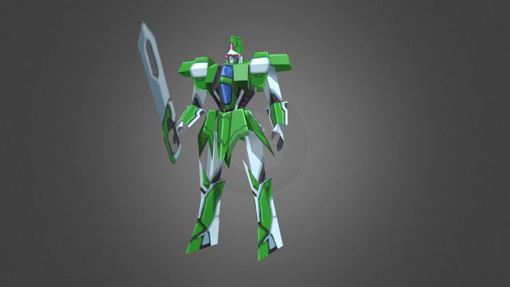Original Robot "Green Knight" 3D Model