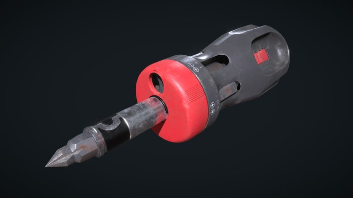 Game Asset - Screwdriver 3D Model