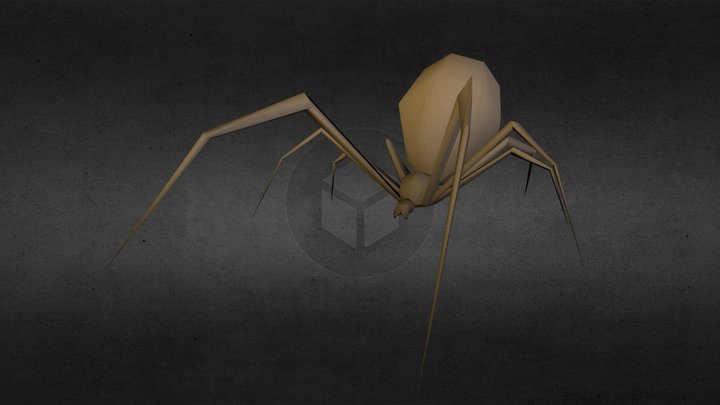 low poly_spider 3D Model