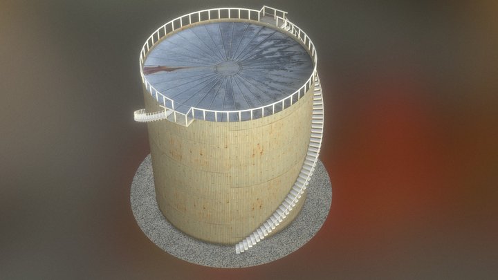 Process Storage Tank 3D Model