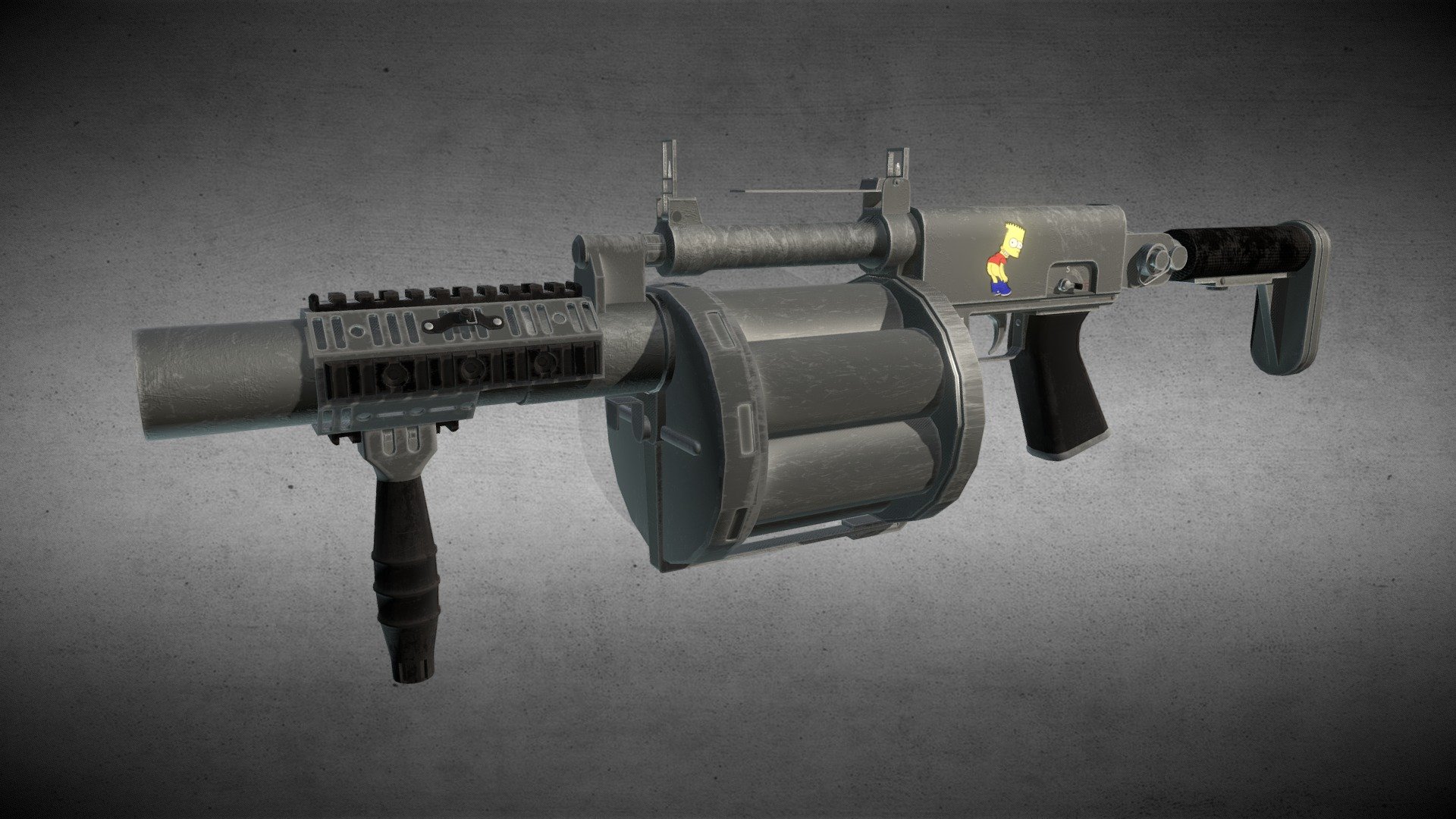 Grenade Launcher - 3D model by NETINFO [f346738] - Sketchfab