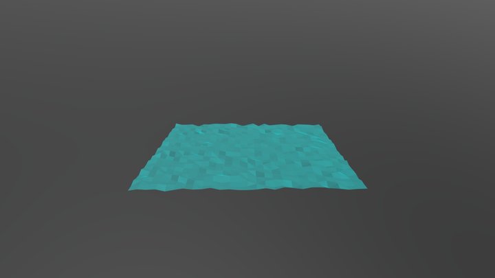 Low Poly Water 3D Model