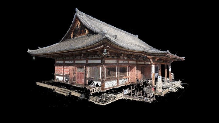 Jikido Hall (To-ji Temple in Kyoto)　食堂(じきどう)京都東寺 3D Model
