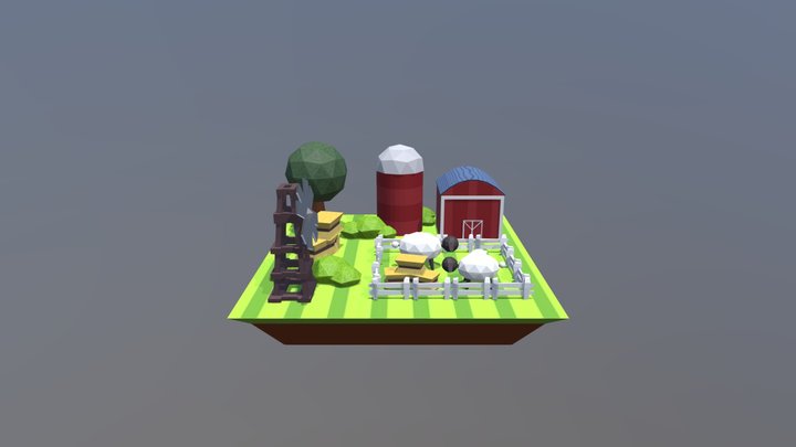 Barn Environment 3D Model