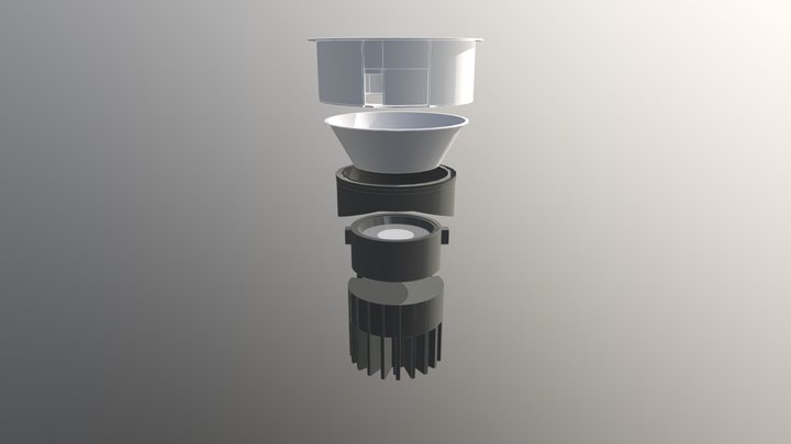 LDB Round exploded view 3D Model