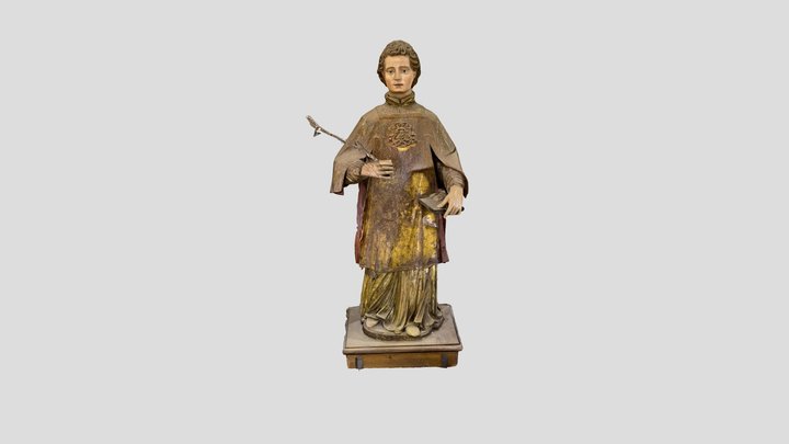 Statua lignea Santo Stefano, Tortorici (ME) 3D Model