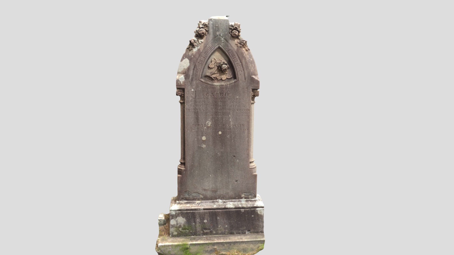 Carved headstone - Rookwood Cemetery  Sydney.