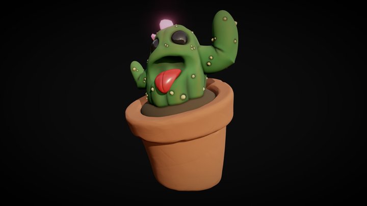 Prickles the Cactus 3D Model