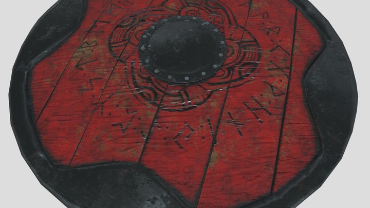 Viking Shield 3D Model
