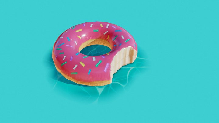 Inflatable Donuts 3D Model