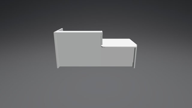 LAV19L Reception Desk 3D Model