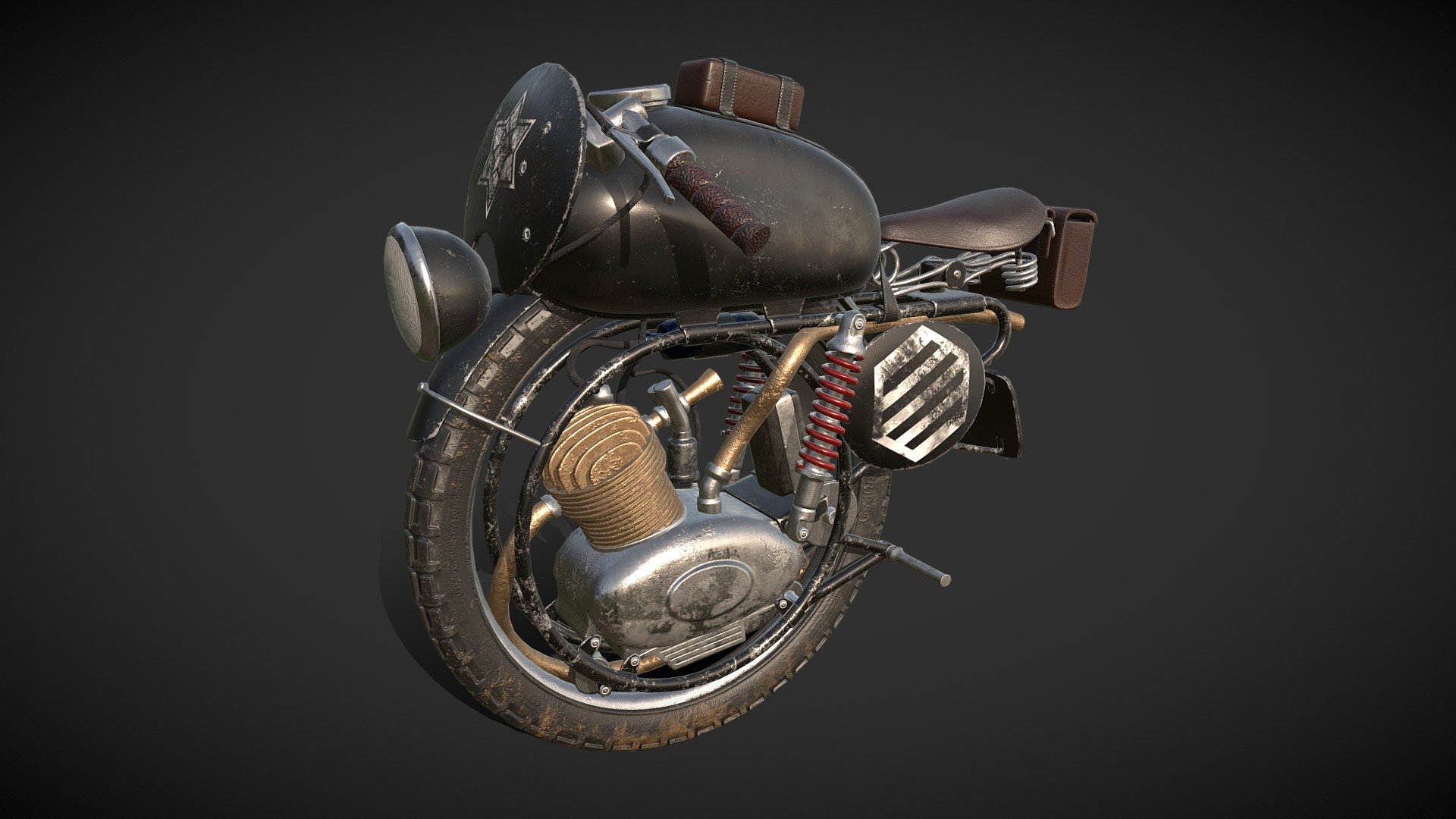 Rustic Damaged MonoBike