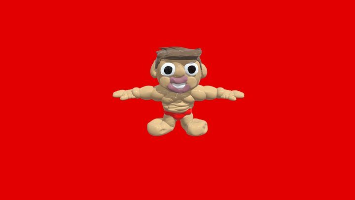 Airhead - StrongMan (XXL) (Rigged) 3D Model