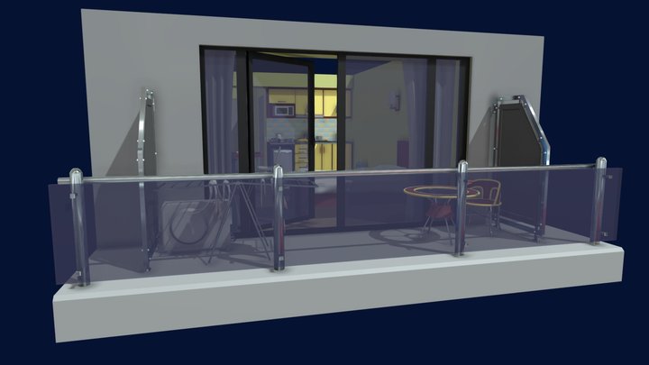 Hotel Room 3D Model