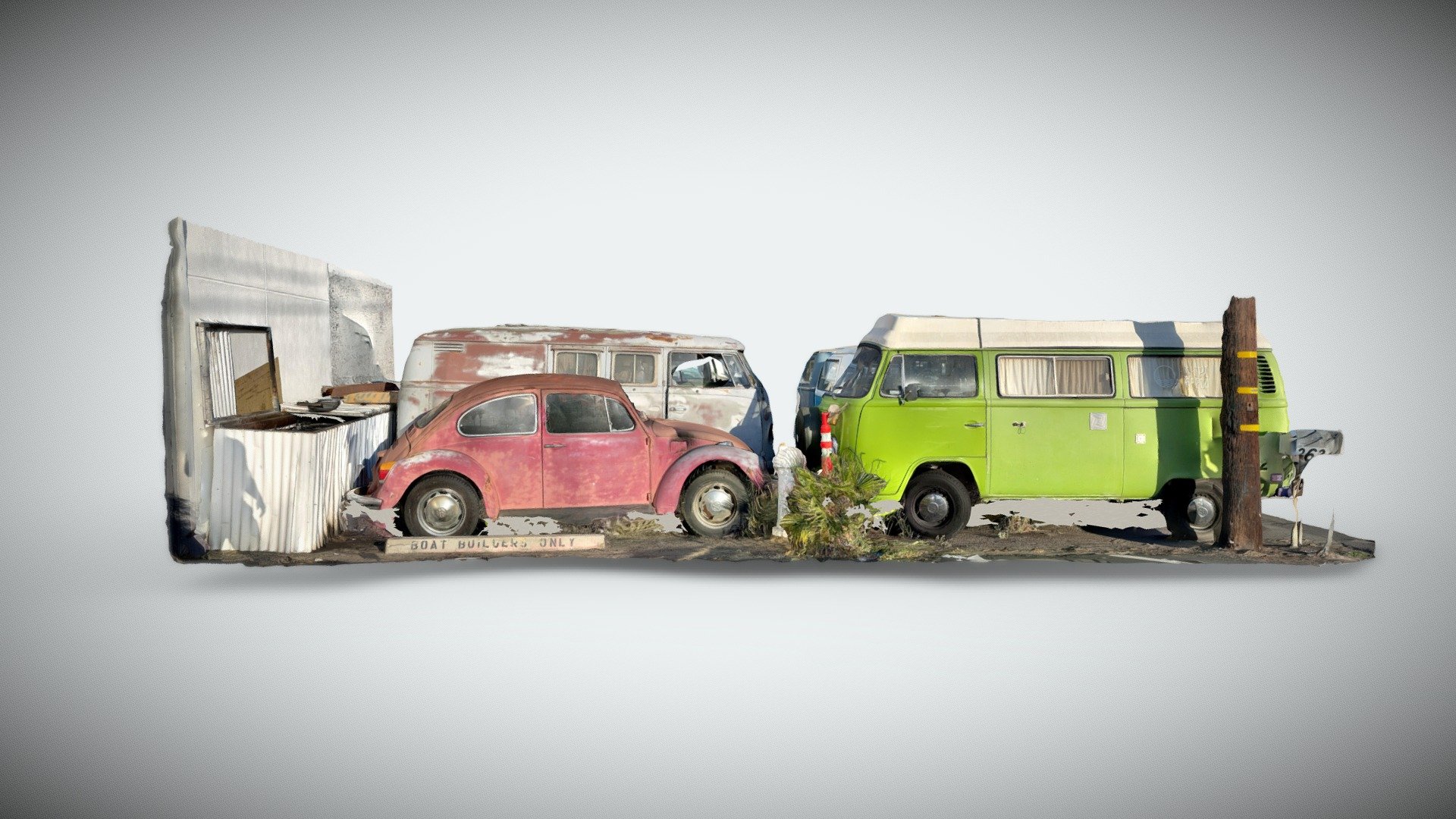 VW Bus Garage - Download Free 3D Model By Jtressle [f352461] - Sketchfab