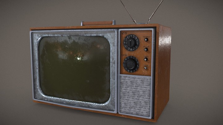 Vintage-tv 3D models - Sketchfab