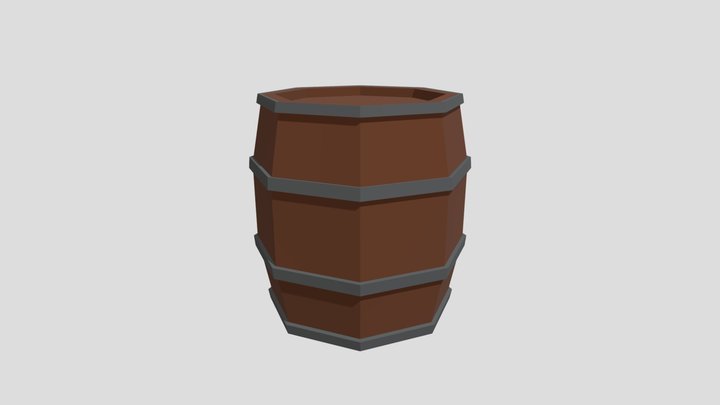 A barrel 3D Model