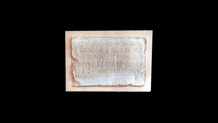 Iscrizione gotica / Gothic inscription 3D Model