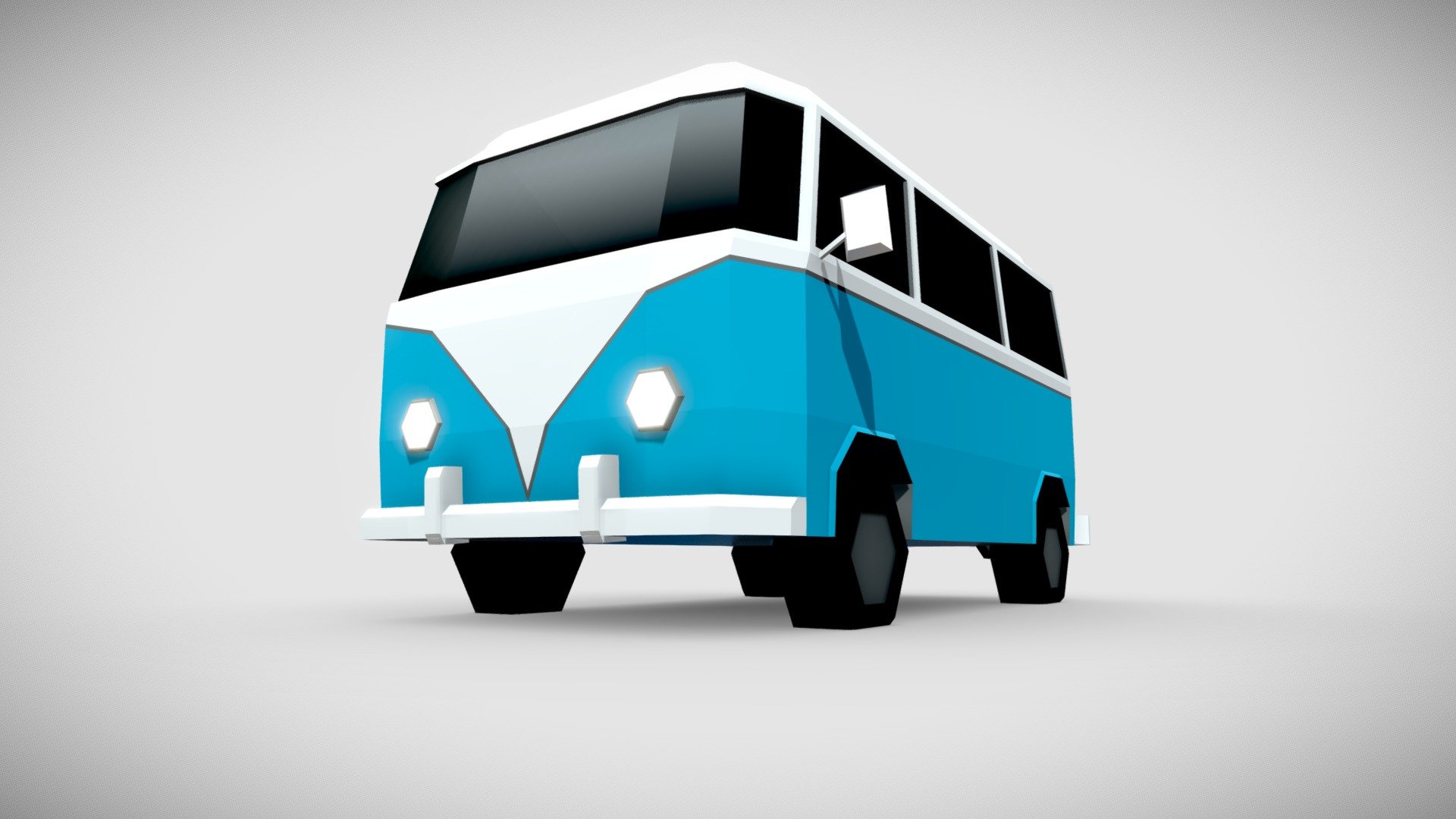 Low Poly Hipster Van