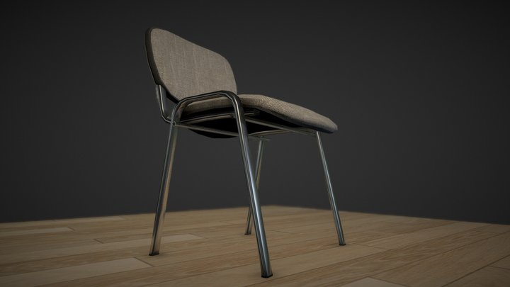 Office chair (LOW-POLY) 3D Model