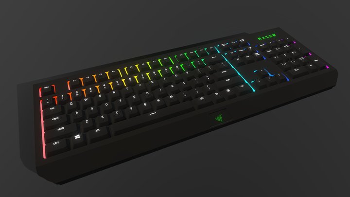 Razer Gaming Keyboard 3D Model