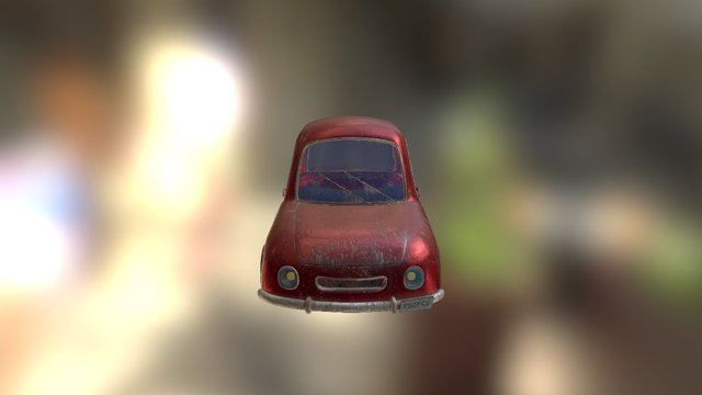 Cartoon Car 3D Model
