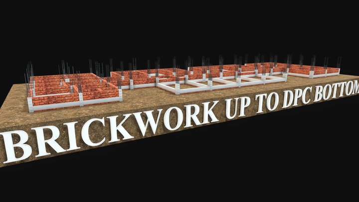 05 bw upto dpc bottom___obj 3D Model