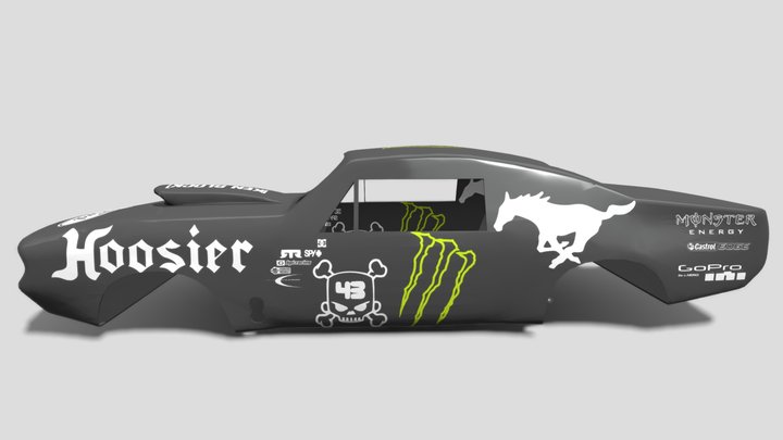 Mustang Funny Drag Car