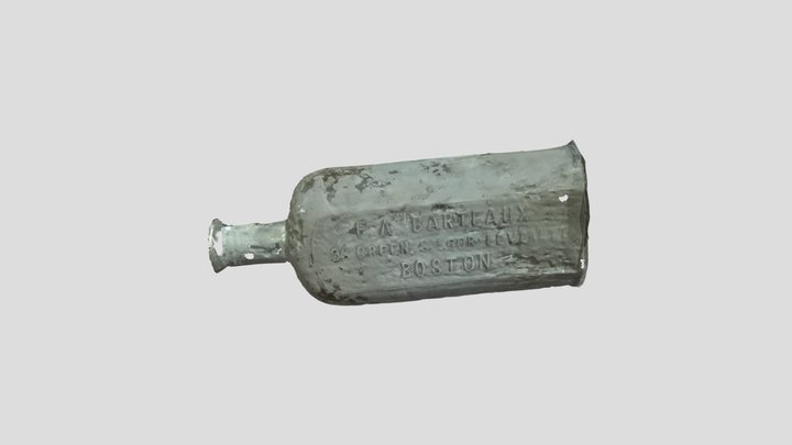 African Meeting House Barteaux apothecary bottle 3D Model