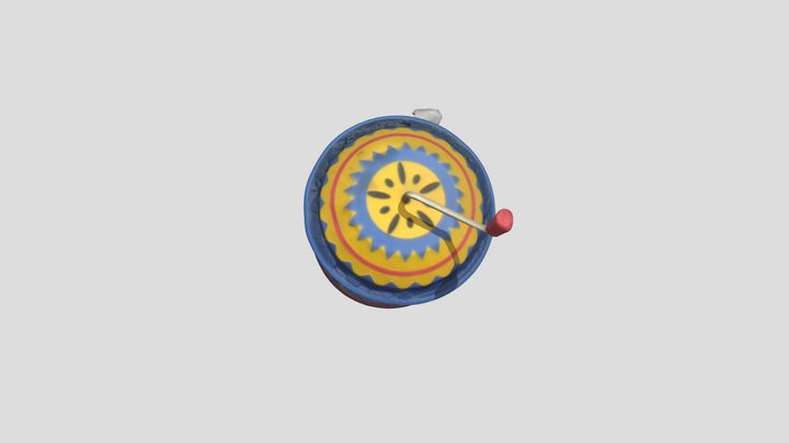 Vintage music box 3D Model